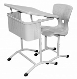 Школьный стол с наклонной столешницей ШСТ15 и школьный стул ШС10 фото