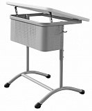 Школьный одноместный стол с наклонной пластиковой столешницей ШСТ15 фото