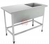 Ванна моечная с рабочей поверхностью правая ВМРП "Бизнес"  1600х600х860 фото